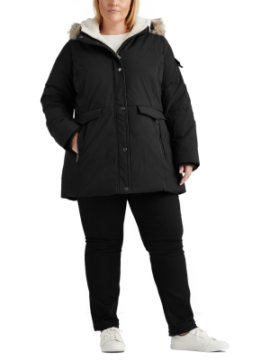 Contrast Heavy Down Coat