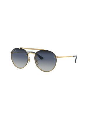 Ray-ban Rb3614n 91400s Unisex Phantos Lifestyle Sunglasses Gold