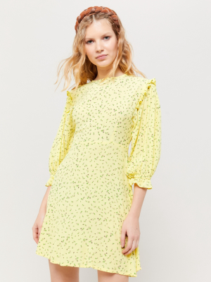 Faithfull The Brand Edwina Floral Crepe Mini Dress