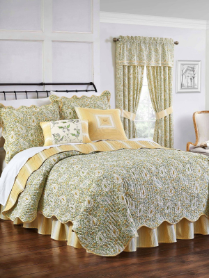 Green & Yellow Paisley Verveine Quilt Set 4pc - Waverly®