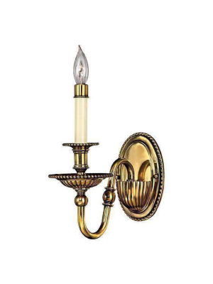 Cambridge Sconce Burnished Brass