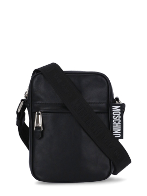 Moschino Macro Label Shoulder Bag