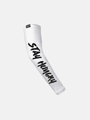 Stay Hungry White Kids Arm Sleeve