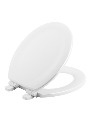 Kohler K-20467 Stonewood Round Closed-front Toilet Seat With Soft Close - White