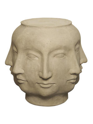 Noir Multi-face Ivory Stool