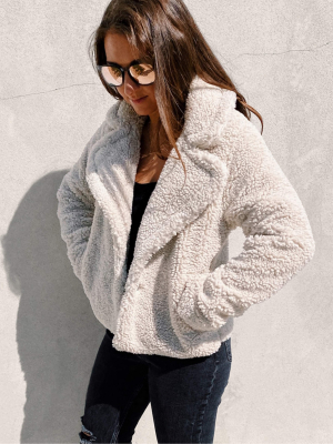 Sherpa Cropped Coat