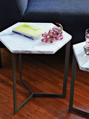 Hex Side Table – Steel