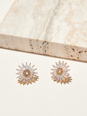 Crystal Madeline Stud Earrings Clear