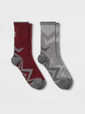 Women's Lightweight Cushioned Sport Wool Blend 2pk Crew Socks - All In Motion™ 4-10