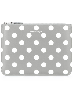 Comme Des Garçons Wallet Polka Dot Clutch Bag