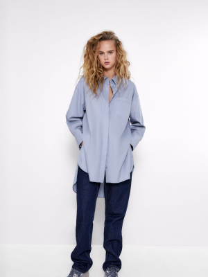 Oversized Poplin Shirt