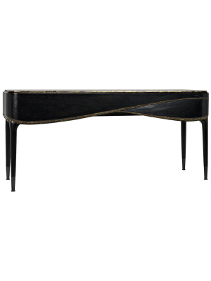 Noir Carlisle Hand Rubbed Black Console