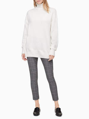 Solid Dolman Sleeve Turtleneck Sweater