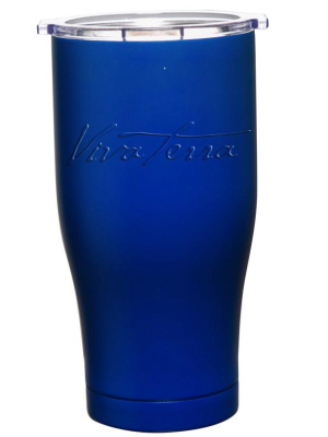 Evergreen Garden Stainless Steel Beverage Cup, 24 Oz., Blue