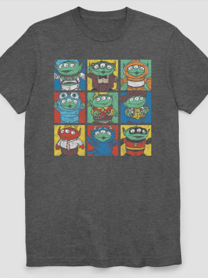 Men's Pixar Grid Short Sleeve Graphic T-shirt - Gray