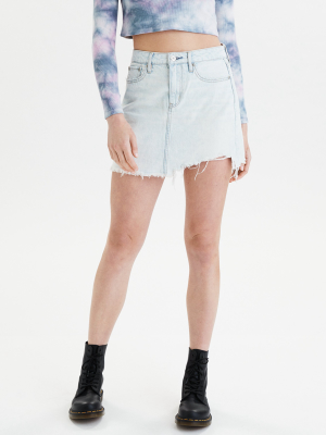 Ae Super High-waisted Festival Denim Mini Skirt