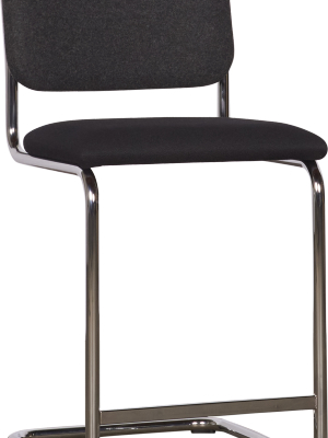 Knoll Cesca Armless Counter Stool – Grey Black