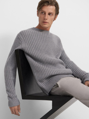 Crewneck Sweater In Merino Wool