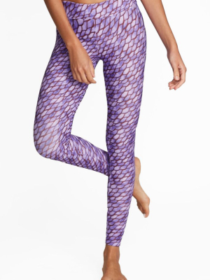 Marissa High Rise Leggings - Purple Snakeskin Print