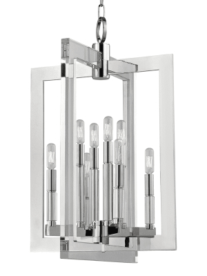 Wellington 8 Light Pendant - Medium Pendant Polished Nickel