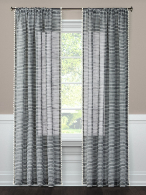 Pom Stripe Window Sheer - Threshold™