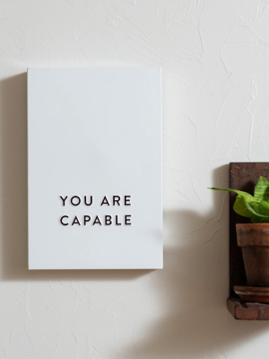 You Are Capable Metal Box Sign