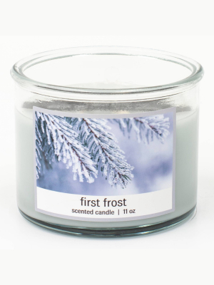 11oz Glass Jar 3-wick First Frost Candle