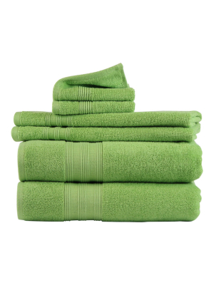 6pk Solid Bath Towel - Freshee