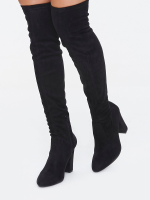 Over-the-knee Block Heel Boots