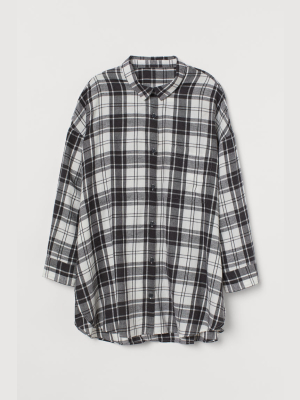 H&m+ Flannel Nightshirt