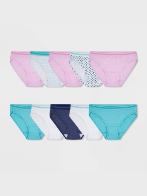 Fruit Of The Loom Women's Cotton Bikini Underwear 10+1 Free Bonus Pack