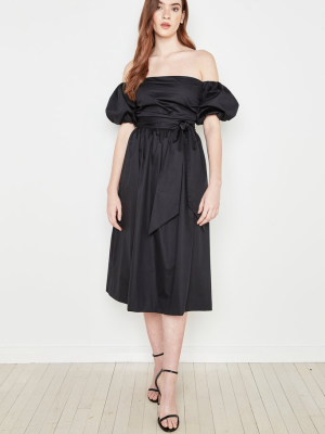 Topaz Off Shoulder Midi Dress