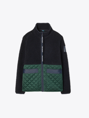 Sherpa Fleece Quilted Jacket