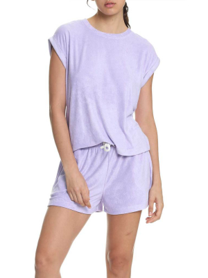 French Terry Tee In Lilac