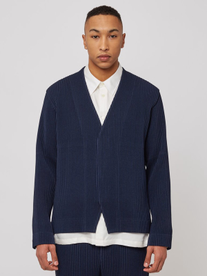 V-neck Jacket In Navy