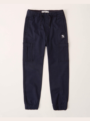 Twill Utility Joggers