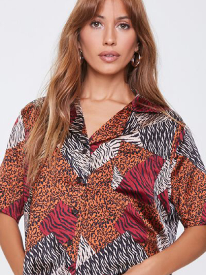 Boxy Animal Print Shirt