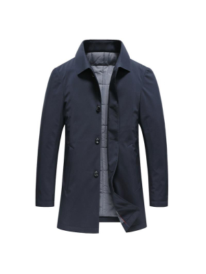 Pologize™ Mid-length Button Up Jacket