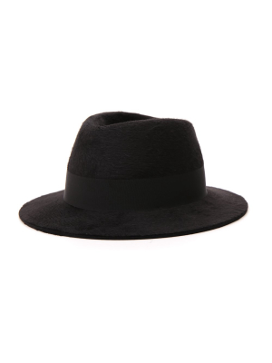 Saint Laurent Ribbon Band Fedora Hat