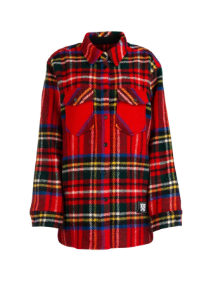 We11done Plaid Oversized Shirt