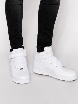 Nike Air Force 1 Mid '07 Sneakers In White 315123-111