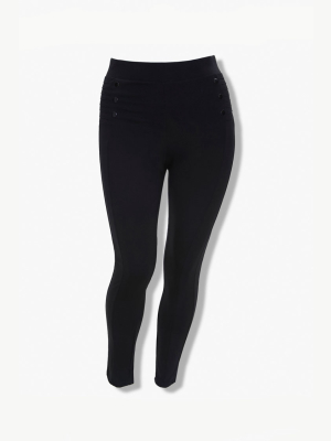 Plus Size Ribbed Leggings