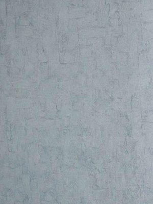 Solid Textured Wallpaper In Soft Mid Blue From The Van Gogh Collection By Burke Decor