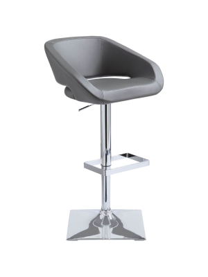 Gustavo Adjustable Bar Stool, Graphite