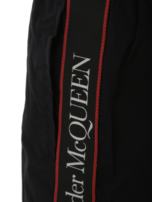 Alexander Mcqueen Logo Tape Swim Shorts