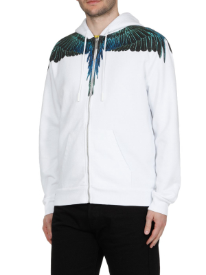 Marcelo Burlon County Of Milan Wings Printed Hooded Jacket