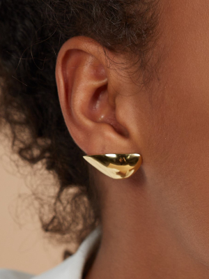 Lobe Earrings In Gold