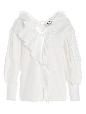 Msgm Ruffled Detail Blouse