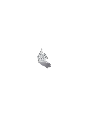 Martini Style Diamond Single Stud – 4mm