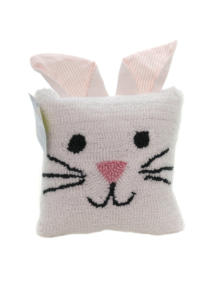 Home Decor 8.0" Bunny Ears Pillow Square Throw Rabbit Filled - Decorative Pillow